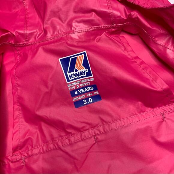 K-Way Claude 3.0 Windbreaker in Pink - Picture 8 of 10